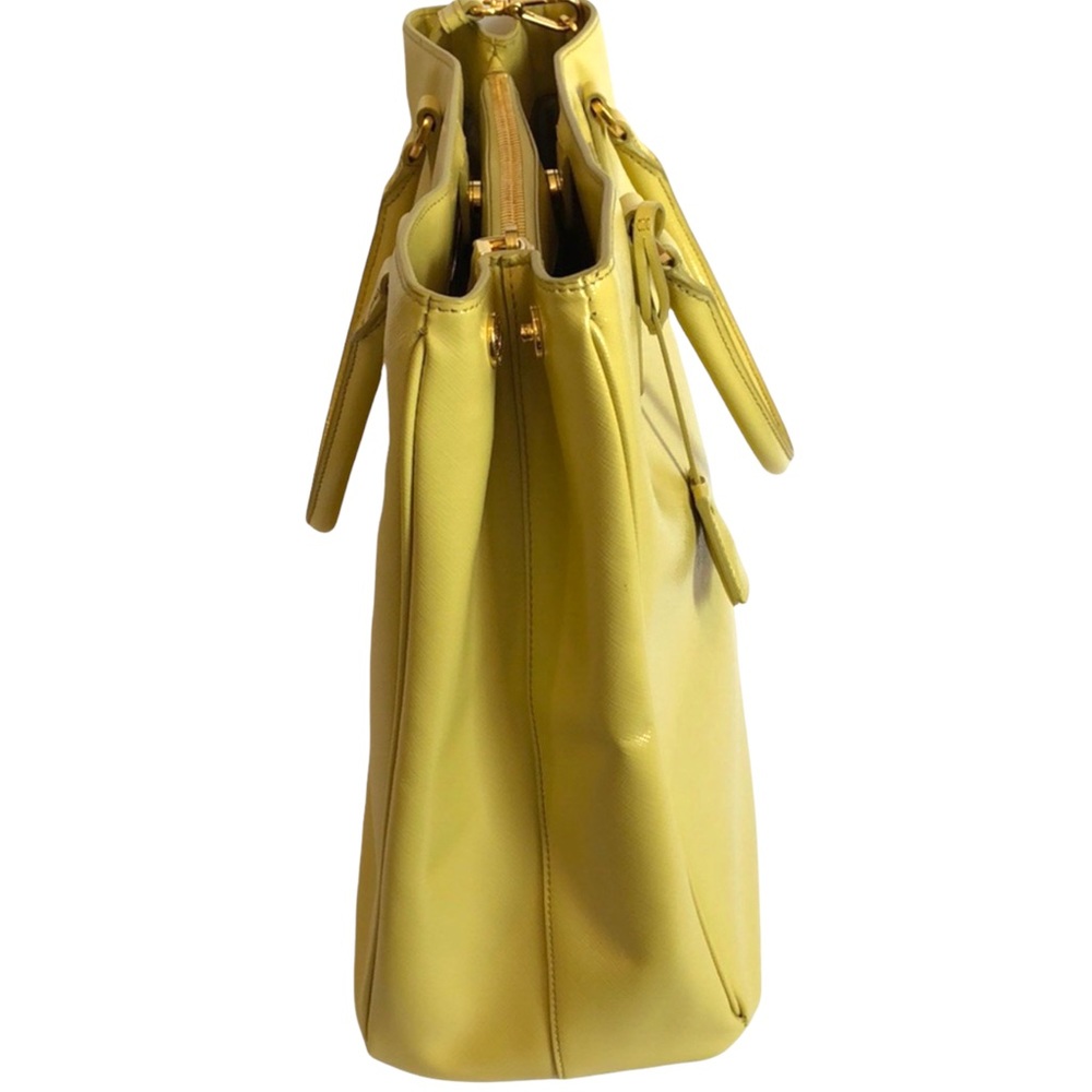 Prada Yellow Saffiano Vernice Tote Ananas - Picture 5 of 7